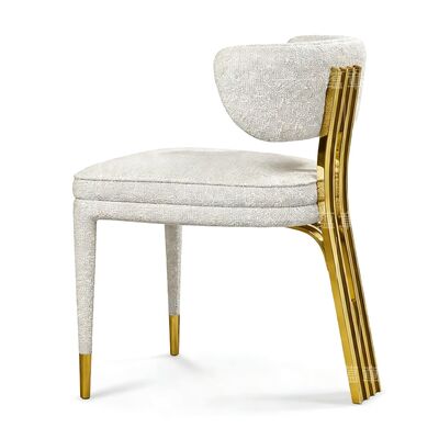 Prezzo buono Bellissimo design di moda per sedie, sedie da matrimonio di gran lusso, hotel, sedie da pranzo in metallo dorato in acciaio inossidabile in linea