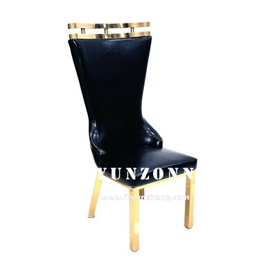 Prezzo buono Poltrone da pranzo in cuoio in PU italiano, in alluminio a cromo, fornitore di mobili per la casa di lusso, alberghiere, poltrone da pranzo in linea