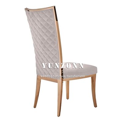 Prezzo buono Sedie da pranzo scandinave nordiche in acciaio inossidabile con gambe dorate, mobili per sala da pranzo cinese per la casa, sedia con schienale alto in SS in linea