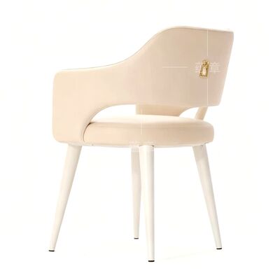 Prezzo buono Sedia da pranzo di design nordico moderno, modello per sala, sedia da svago in metallo, sedia da pranzo semplice e lussuosa per hotel e ristorante in linea