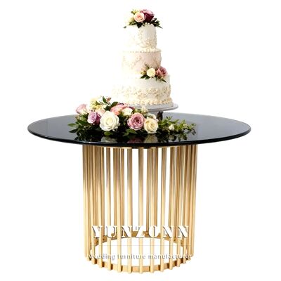 Prezzo buono Mobiliario para Fiestas Nuevo Centro de Diseño Decoración de Bodas Mesa Redonda para Pasteles in linea