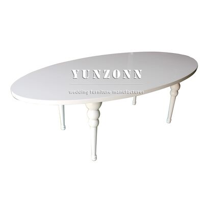 Prezzo buono Prezzo di fabbrica all'ingrosso Tavolo in MDF Gambe in acciaio inossidabile Mobili per hotel Feste Decorazioni per matrimoni in linea