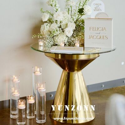 qualità Tavolo da caffè in acciaio inossidabile per bambini Decorazione di eventi di compleanno Decorazione rotonda di torte Display Stand per la decorazione del matrimonio fabbrica