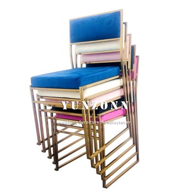 Prezzo buono Sedia in metallo dorato all'ingrosso popolare per eventi, matrimoni, feste di lusso in linea