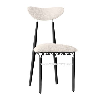 Prezzo buono Sedia da pranzo in pelle bianca crema moderna in stile francese per matrimoni, hotel, caffè e ristoranti in linea