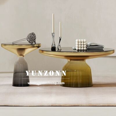 Prezzo buono Nordic Luxury Simple Design Tavolo rotondo di vetro moderno Arredamento per soggiorni per la casa e l'albergo per cene e matrimoni in linea