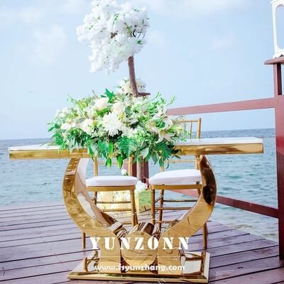 Prezzo buono Tavoli in acciaio inossidabile di lusso per matrimoni in linea