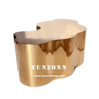 Prezzo buono Moderno in acciaio inossidabile oro albero da tavola caffè tronco stile mobili da soggiorno per uso in camera da letto hotel in linea