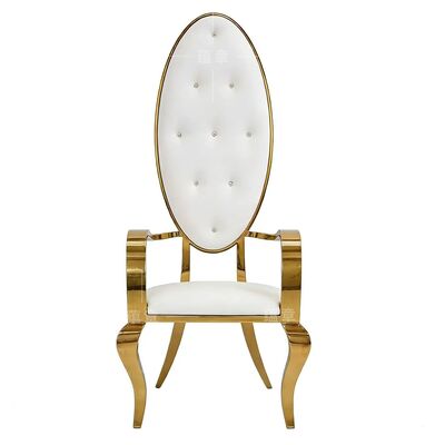 Prezzo buono Luxury in acciaio inossidabile pelle resistente all' esterno moderno salone da banchetto con schiena alta in linea