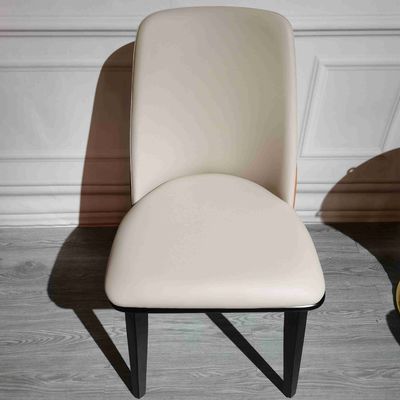 Prezzo buono Pranzare moderno del legno solido domestico della parte alta presiede le sedie della sala da pranzo riempite schienale del cuoio in linea