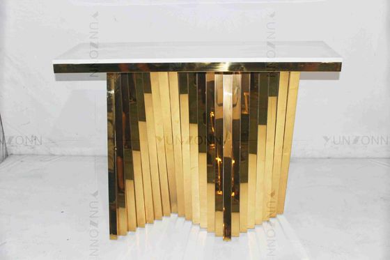 Buon prezzo Tavolo da pranzo di vetro temperato moderno di lusso della cima con di base metallica durevole in linea