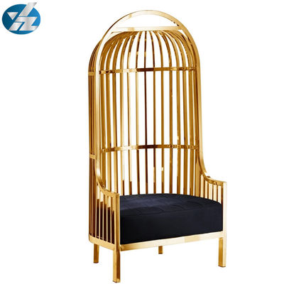Buon prezzo Acciaio inossidabile variopinto di Chairs 10KGS 201 della sposa e dello sposo della sedia del Birdcage dell'oro in linea